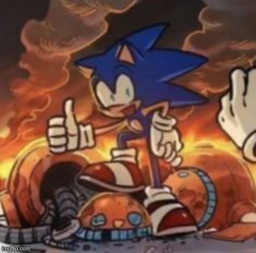 sonic thumbs up | image tagged in sonic thumbs up | made w/ Imgflip meme maker