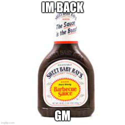 IM BACK; GM | made w/ Imgflip meme maker