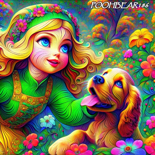 Something Pretty | POOHBEAR186 | image tagged in dogs | made w/ Imgflip meme maker