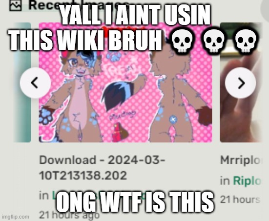 YALL I AINT USIN THIS WIKI BRUH 💀💀💀; ONG WTF IS THIS | made w/ Imgflip meme maker
