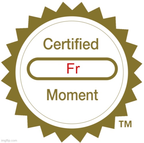 Certified Moment | Fr | image tagged in certified moment | made w/ Imgflip meme maker