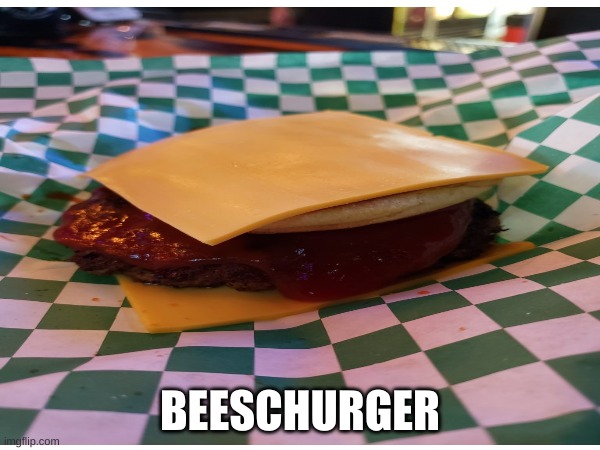 BEESCHURGER | BEESCHURGER | image tagged in burger | made w/ Imgflip meme maker
