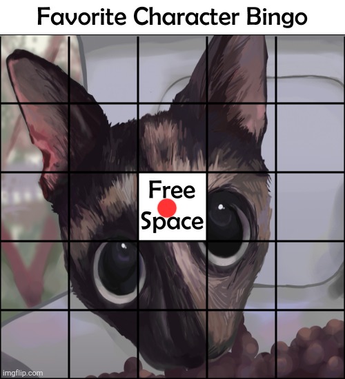 favorite character bingo | image tagged in favorite character bingo | made w/ Imgflip meme maker