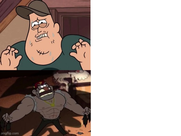 Creeped out soos buff stan Blank Meme Template