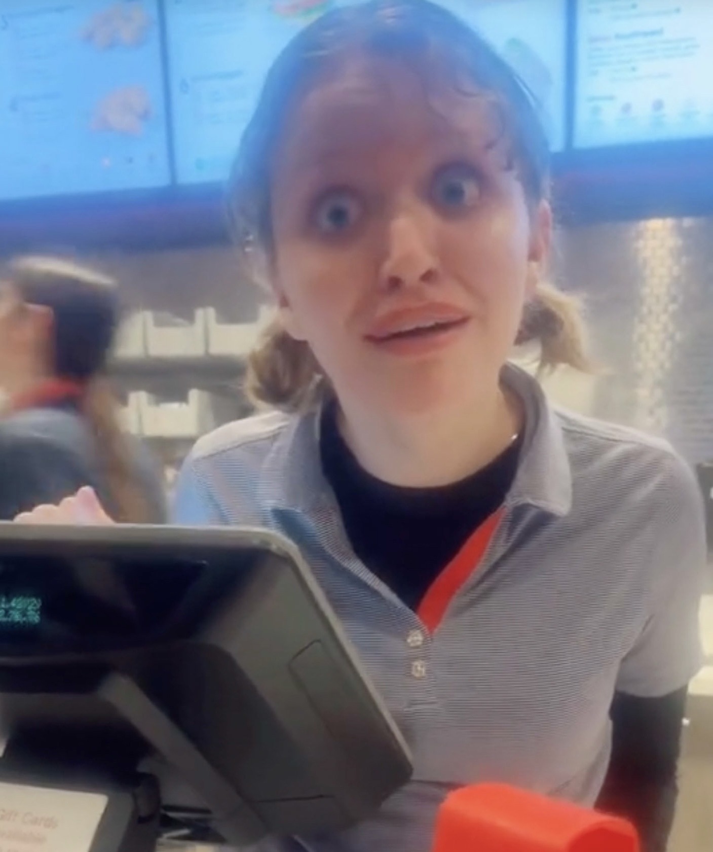 Chick fil a girl Blank Meme Template