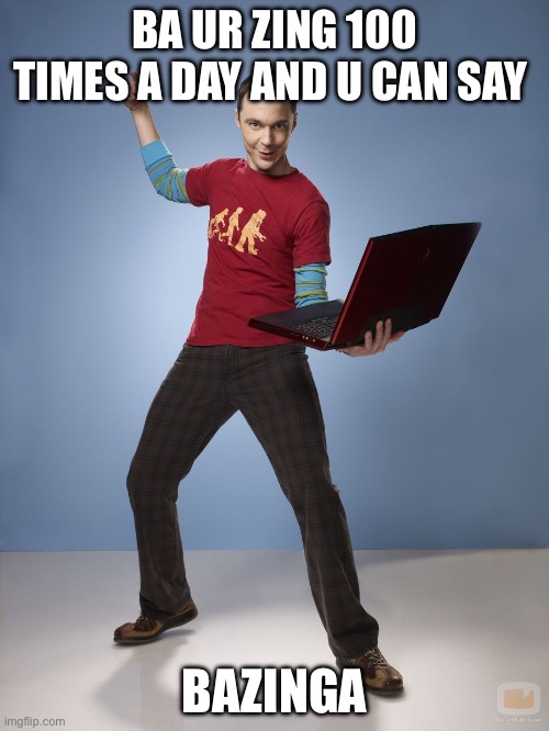 Sheldon Cooper Bazinga Meme - Imgflip