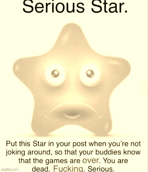 Serious star | image tagged in serious star | made w/ Imgflip meme maker