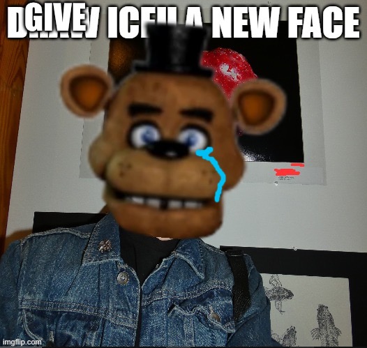 draw iceu a new face | GIVE | image tagged in draw iceu a new face | made w/ Imgflip meme maker