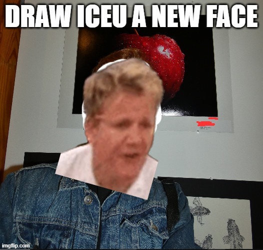 draw iceu a new face | image tagged in draw iceu a new face | made w/ Imgflip meme maker