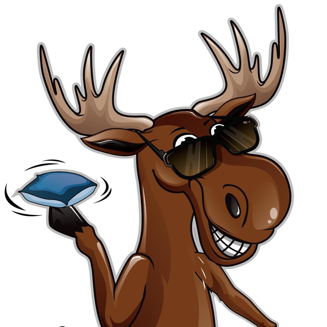 High Quality Moose with bag Blank Meme Template