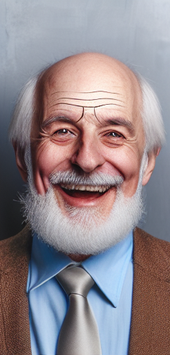 High Quality old men with demonic funny smile Blank Meme Template