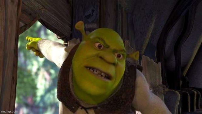 Shrek 'outside' | image tagged in shrek 'outside' | made w/ Imgflip meme maker