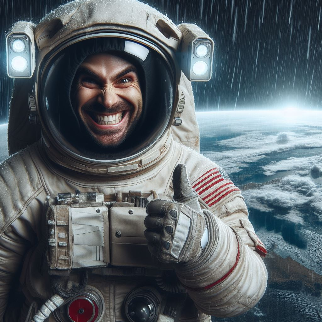 bad weather astronaut Blank Meme Template