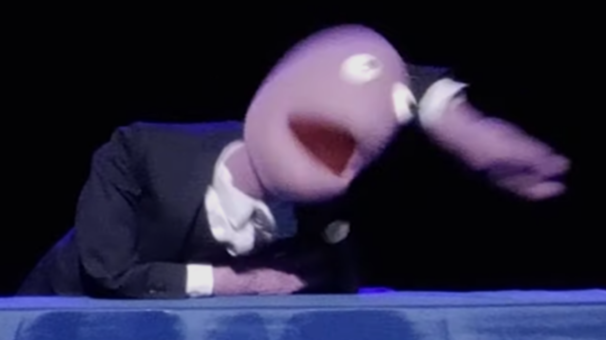 Calm Purple Puppet Blank Meme Template