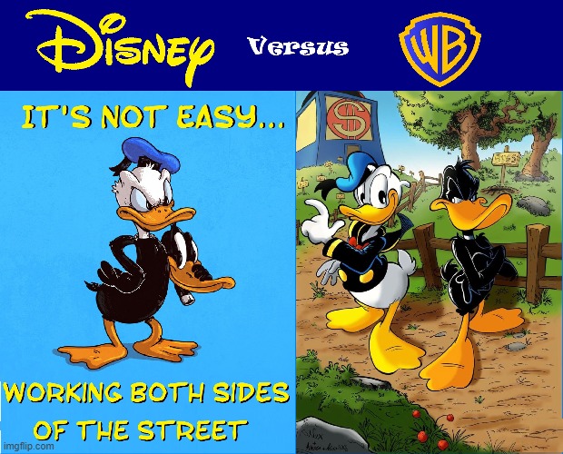 Who's your fav: Donald or Daffy? | image tagged in vince vance,donald duck,daffy duck,comics,warner bros,disney | made w/ Imgflip meme maker