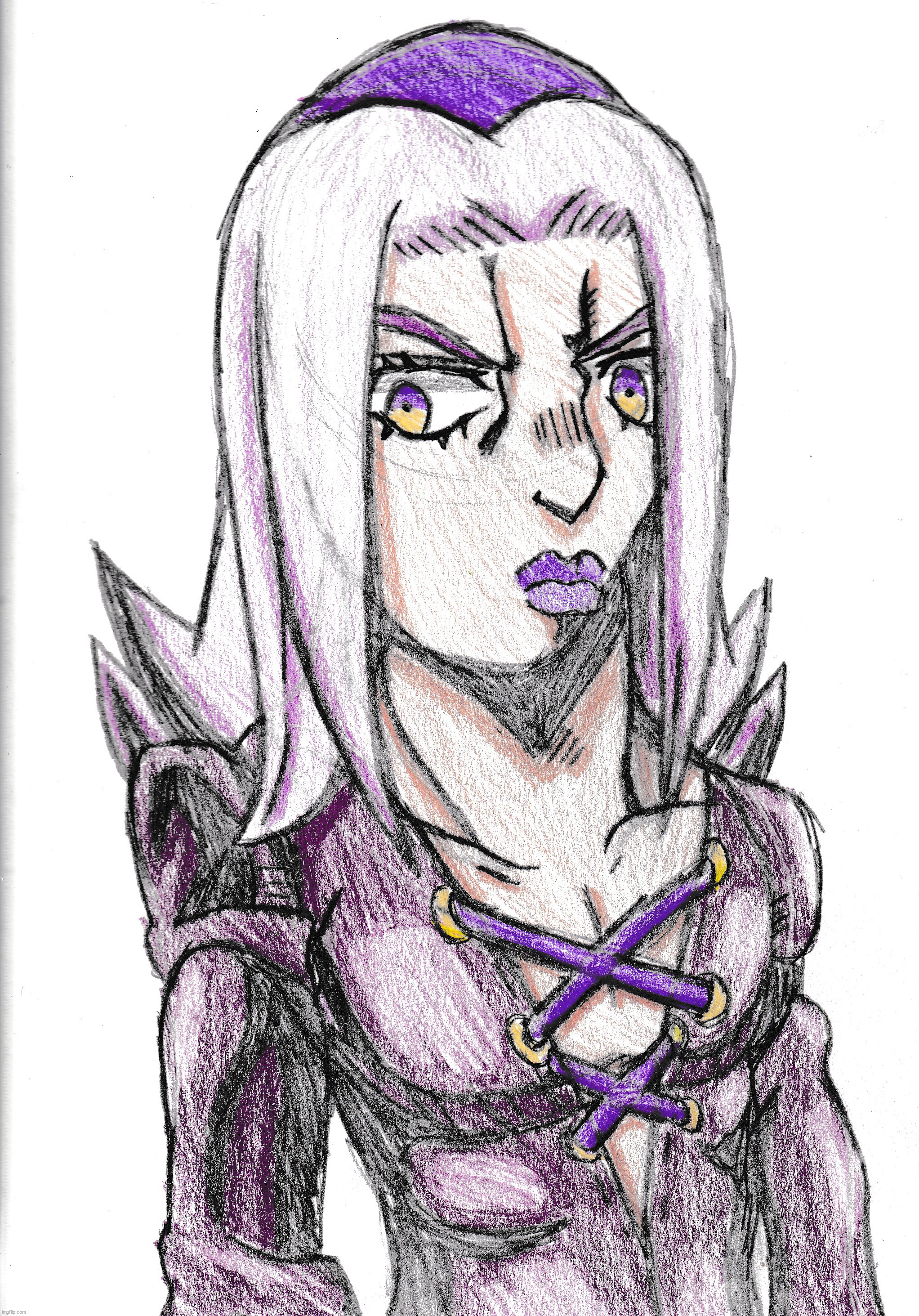 hi guys heres a draweing i mdkae a while aog | made w/ Imgflip meme maker