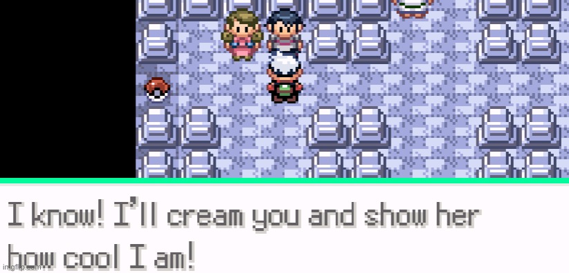 Yes this is actually in the game but people weren't as risque back then.. | image tagged in pokemon,pokemon memes,pokemon battle,memes,quotes,video games | made w/ Imgflip meme maker