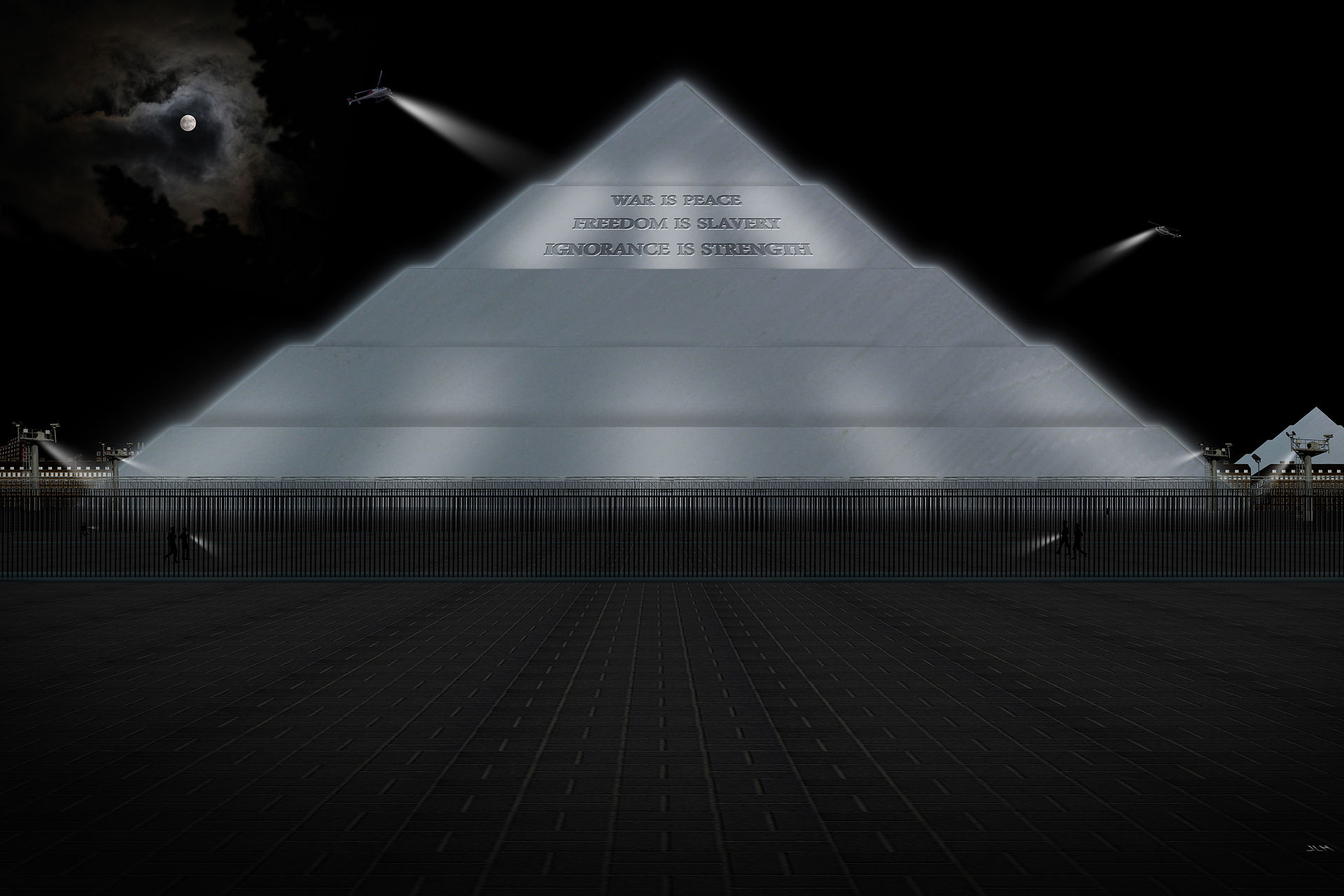 Artist's depiction of the Ministry of Truth building Blank Meme Template