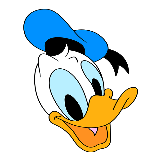 Donald Duck Face Blank Meme Template