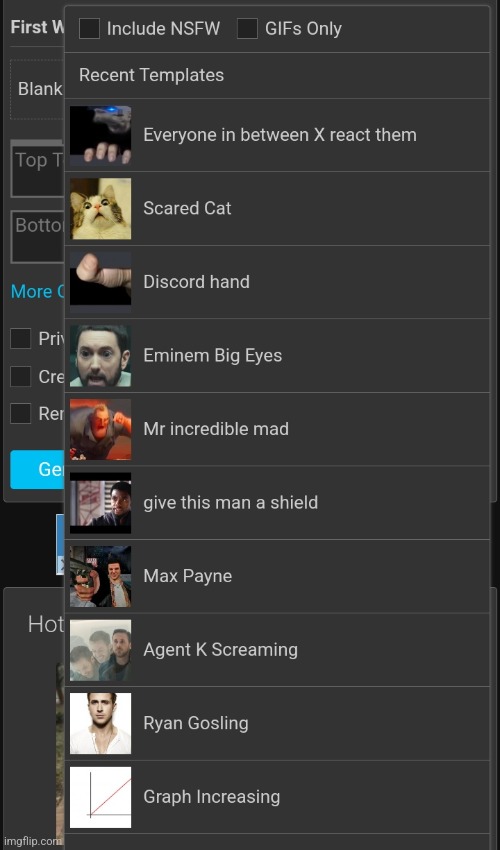 my recently viewed templates, show yours | made w/ Imgflip meme maker