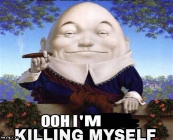 not me | image tagged in ooh i'm killing myself | made w/ Imgflip meme maker