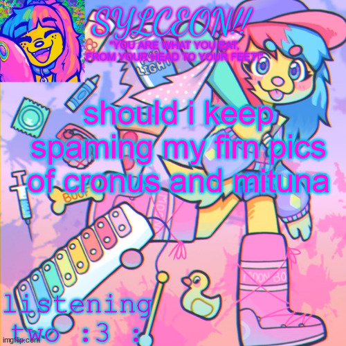 THIS IS SYLCEON SPEAKJIN AND UR LISTENIN 2 4LUNG!! | should i keep spaming my firn pics of cronus and mituna | image tagged in this is sylceon speakjin and ur listenin 2 4lung | made w/ Imgflip meme maker