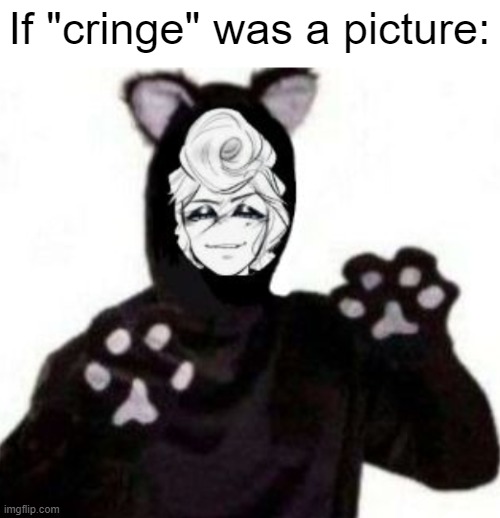Idek... | If "cringe" was a picture: | image tagged in cringe,cats,furry,picture | made w/ Imgflip meme maker