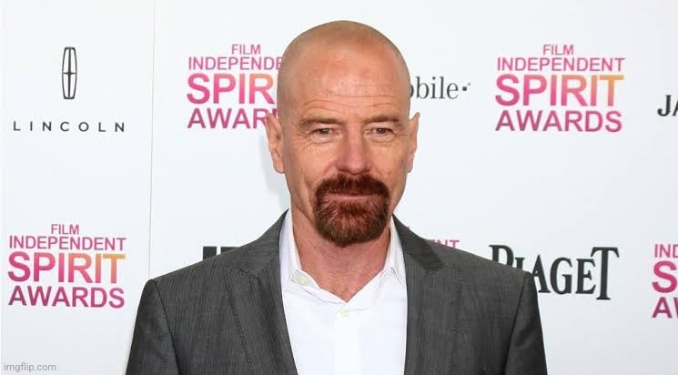 photo of Bryan Cranston from when he was still playing Walter White, feels weird seeing him like this | made w/ Imgflip meme maker