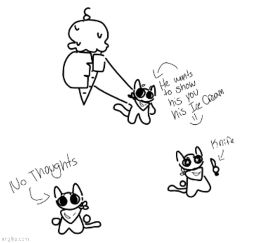 Daylight savings is making me go deranged from losing sleep | image tagged in drawing,catto,he wants to show you his ice cream | made w/ Imgflip meme maker