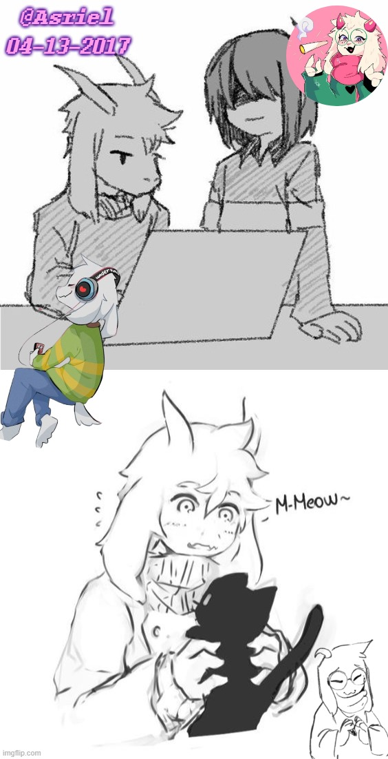 another asriel template Blank Meme Template