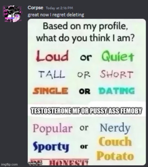 Posting this for him | made w/ Imgflip meme maker