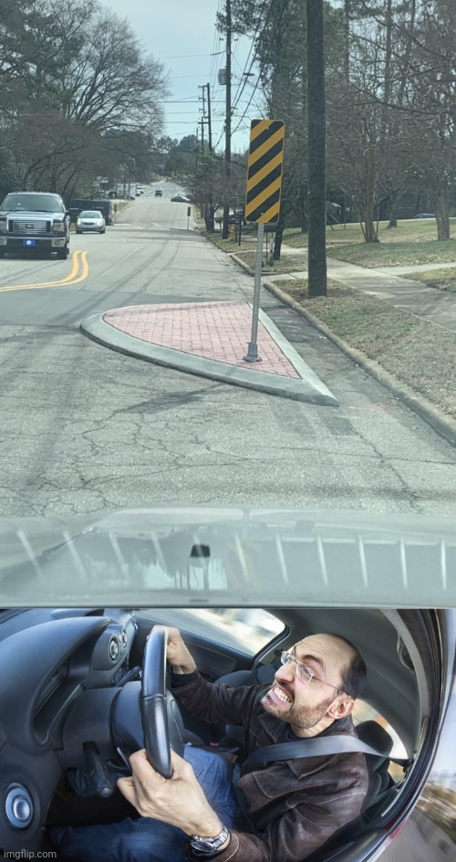 Blocking the road | image tagged in angry driver,road,block,roads,you had one job,memes | made w/ Imgflip meme maker