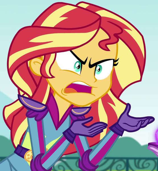 Sunset Shimmer is not willing to learn Blank Meme Template