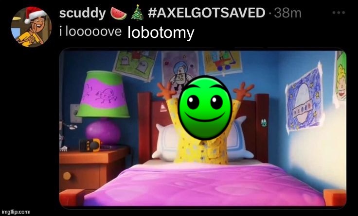 I looooove x | lobotomy | image tagged in i looooove x | made w/ Imgflip meme maker