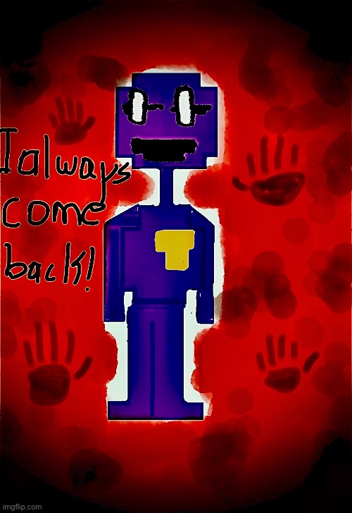 image tagged in purple guy,drawing | made w/ Imgflip meme maker