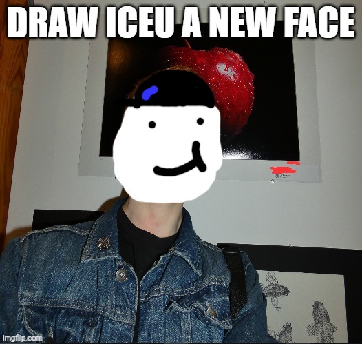 Pork and boil | image tagged in draw iceu a new face | made w/ Imgflip meme maker
