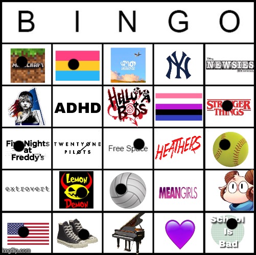 Gay bingo | image tagged in gay bingo | made w/ Imgflip meme maker