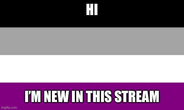 And yes I am asexual | HI; I’M NEW IN THIS STREAM | made w/ Imgflip meme maker