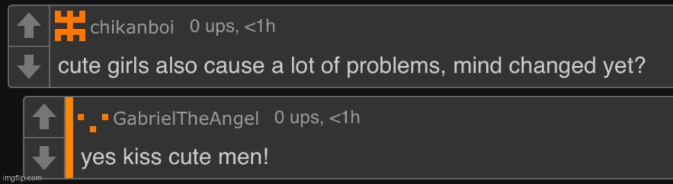 why every time I read my own comment I read it in a small femboy voice in my head wtf | made w/ Imgflip meme maker