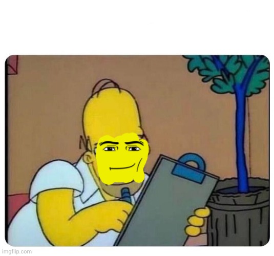 Homer Simpson clipboard | image tagged in homer simpson clipboard | made w/ Imgflip meme maker