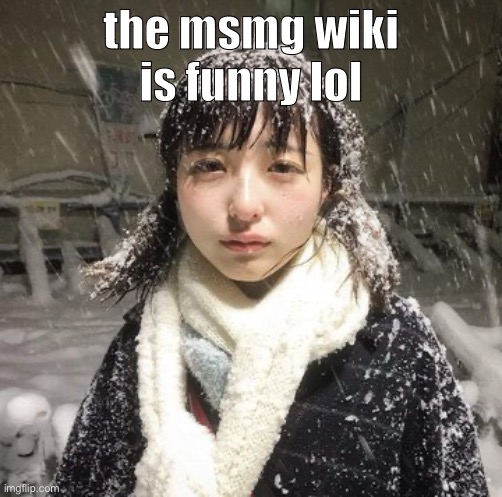 i like  it tbh | the msmg wiki is funny lol | image tagged in hello all | made w/ Imgflip meme maker
