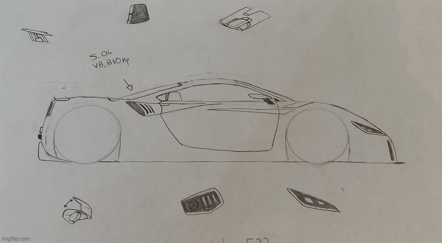 Design I made for a supercar | made w/ Imgflip meme maker