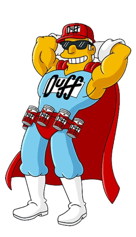 Duffman Transparent Background Blank Meme Template