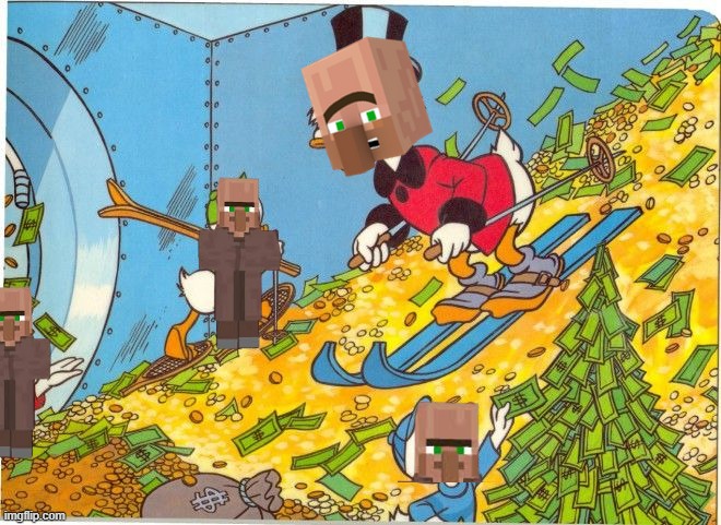 Scrooge McDuck Skiing on Money | image tagged in scrooge mcduck skiing on money | made w/ Imgflip meme maker