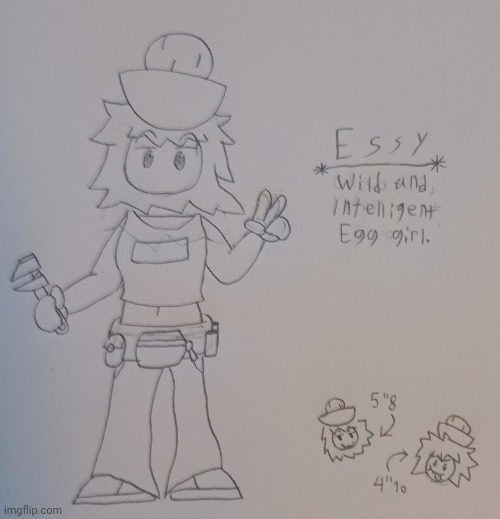 Essy Redesign! Yes, she's taller than Ove now. (Huh_neat I will tear your limbs off if you say "smash" or anything like it) | made w/ Imgflip meme maker