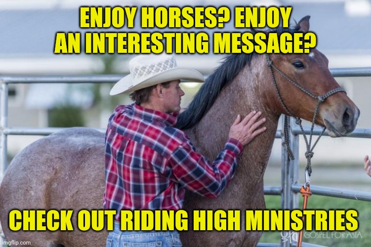 Todd Pierce | ENJOY HORSES? ENJOY AN INTERESTING MESSAGE? CHECK OUT RIDING HIGH MINISTRIES | image tagged in todd pierce | made w/ Imgflip meme maker