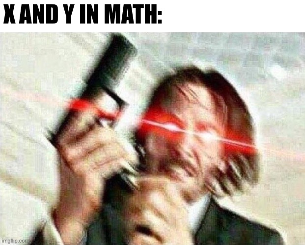 John Wick | X AND Y IN MATH: | image tagged in john wick,mathematics | made w/ Imgflip meme maker