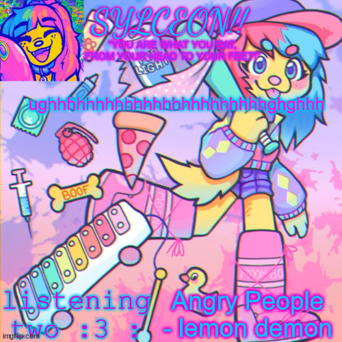 THIS IS SYLCEON SPEAKJIN AND UR LISTENIN 2 4LUNG!! | ughhhhhhhhhhhhhhhhhhhhhhhghghhh; Angry People - lemon demon | image tagged in this is sylceon speakjin and ur listenin 2 4lung | made w/ Imgflip meme maker
