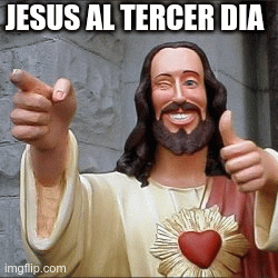 im ok | JESUS AL TERCER DIA | image tagged in meme | made w/ Imgflip images-to-gif maker