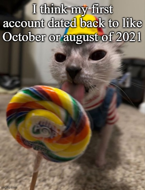 silly goober | I think my first account dated back to like October or august of 2021 | image tagged in silly goober | made w/ Imgflip meme maker